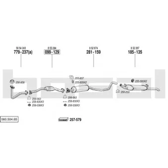 Echappement BOSAL 060.504.65