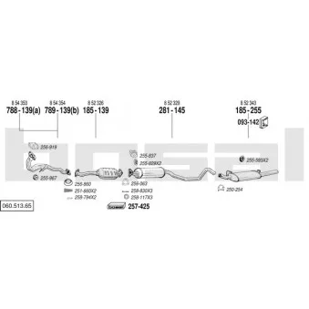 Echappement BOSAL 060.513.65