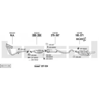 Echappement BOSAL 060.513.96