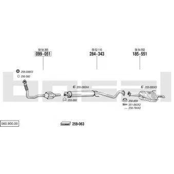 Echappement BOSAL 060.900.00