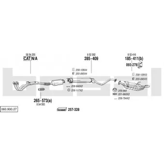 Echappement BOSAL 060.900.27