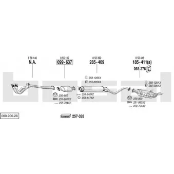 Echappement BOSAL 060.900.28