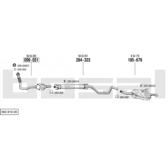 BOSAL 060.910.00 - Echappement