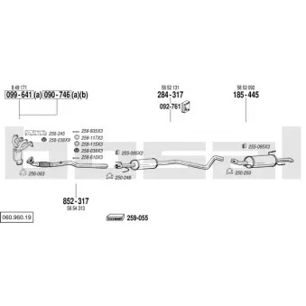 Echappement BOSAL 060.960.19