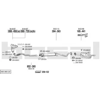 Echappement BOSAL 060.960.22