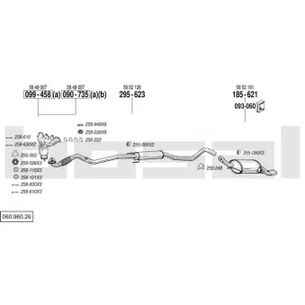 Echappement BOSAL 060.960.26