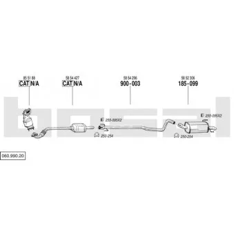 Echappement BOSAL 060.990.20