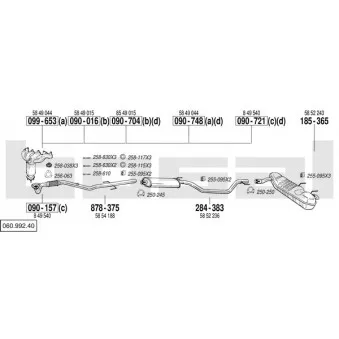 Echappement BOSAL 060.992.40