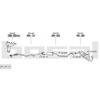 Echappement BOSAL 060.992.50