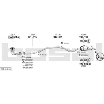 BOSAL 062.013.20 - Echappement