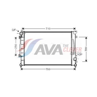 Radiateur, refroidissement du moteur AVA QUALITY COOLING OEM 4B0121251AE