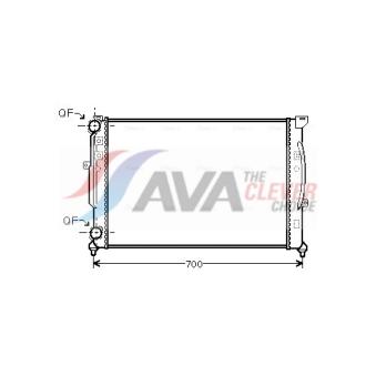 Radiateur, refroidissement du moteur AVA QUALITY COOLING AI2189