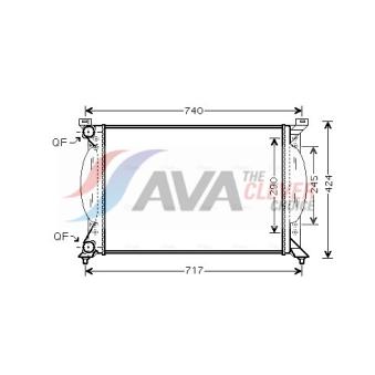 Radiateur, refroidissement du moteur AVA QUALITY COOLING AI2201