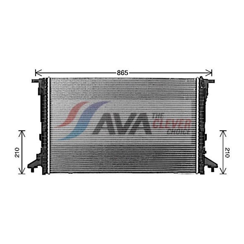 Radiateur, refroidissement du moteur AVA QUALITY COOLING AI2441 - Visuel 1