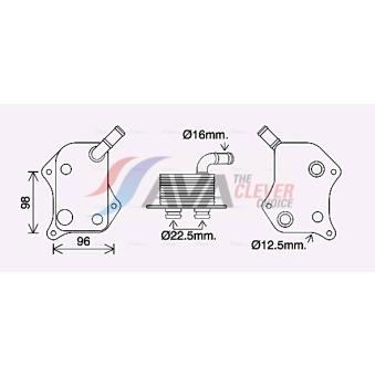 Radiateur d'huile AVA QUALITY COOLING AI3414