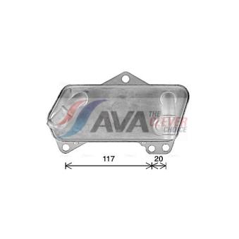 Radiateur d'huile de boîte automatique AVA QUALITY COOLING OEM 02E409061D