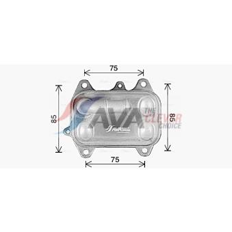 Radiateur d'huile AVA QUALITY COOLING OEM 03L115389D