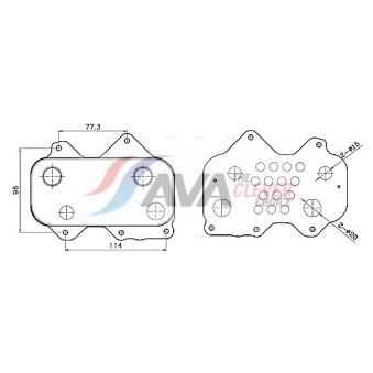 Radiateur d'huile AVA QUALITY COOLING AI3455
