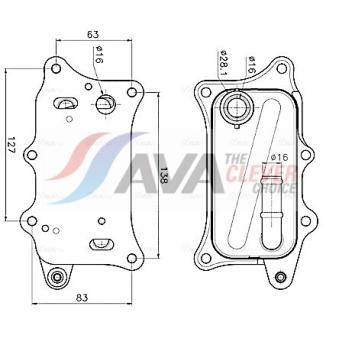 Radiateur d'huile AVA QUALITY COOLING AI3460