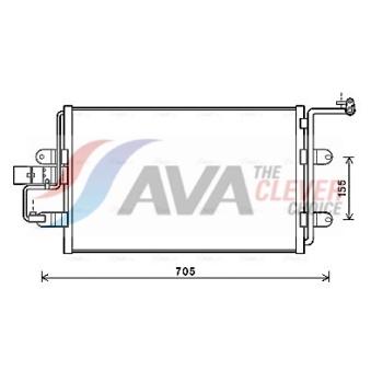 Condenseur, climatisation AVA QUALITY COOLING AI5130