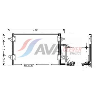 Condenseur, climatisation AVA QUALITY COOLING AI5137