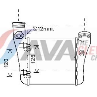 Intercooler, échangeur AVA QUALITY COOLING AIA4333