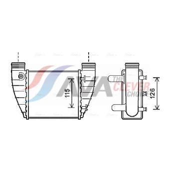 Intercooler, échangeur AVA QUALITY COOLING AIA4345
