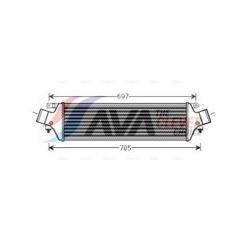 Intercooler, échangeur AVA QUALITY COOLING AL4118