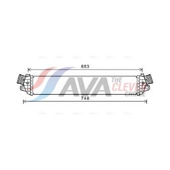 Intercooler, échangeur AVA QUALITY COOLING AL4129