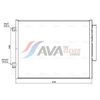 Condenseur, climatisation AVA QUALITY COOLING AL5159D