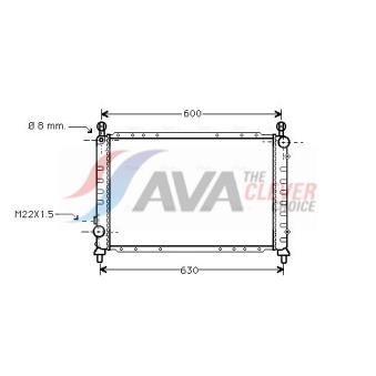 Radiateur, refroidissement du moteur AVA QUALITY COOLING ALA2076
