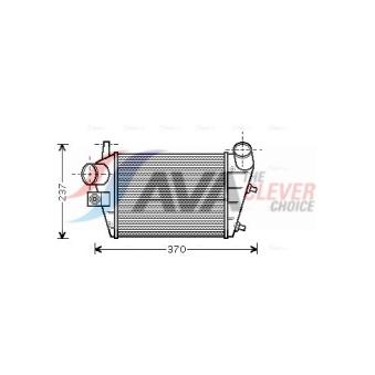 Intercooler, échangeur AVA QUALITY COOLING ALA4085