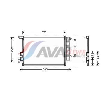 Condenseur, climatisation AVA QUALITY COOLING ALA5088D