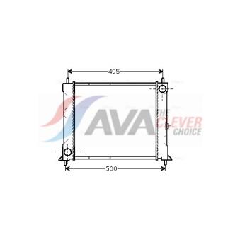 Radiateur, refroidissement du moteur AVA QUALITY COOLING [AU2067]