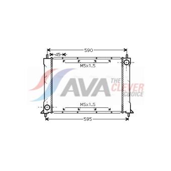 Radiateur, refroidissement du moteur AVA QUALITY COOLING OEM 19010SK4E50
