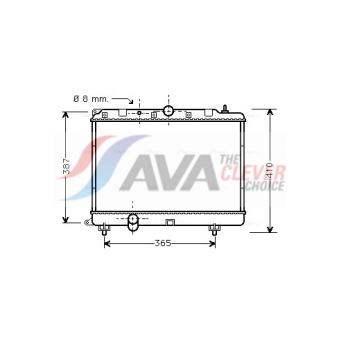 Radiateur, refroidissement du moteur AVA QUALITY COOLING OEM GRD930