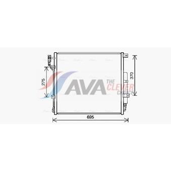 Condenseur, climatisation AVA QUALITY COOLING AU5227D