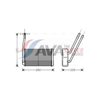 Système de chauffage AVA QUALITY COOLING OEM JEF100150 Système de chauffage AVA QUALITY COOLING OEM JEF100150