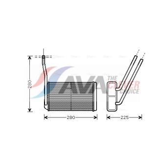 Système de chauffage AVA QUALITY COOLING OEM JEF100280 Système de chauffage AVA QUALITY COOLING OEM JEF100280