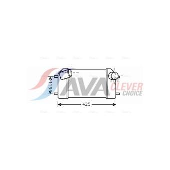 Intercooler, échangeur AVA QUALITY COOLING AUA4181