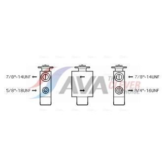 Détendeur, climatisation AVA QUALITY COOLING OEM A1268300384