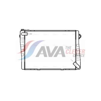 Radiateur, refroidissement du moteur AVA QUALITY COOLING [BW2007]