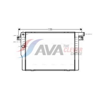 Radiateur, refroidissement du moteur AVA QUALITY COOLING BW2091