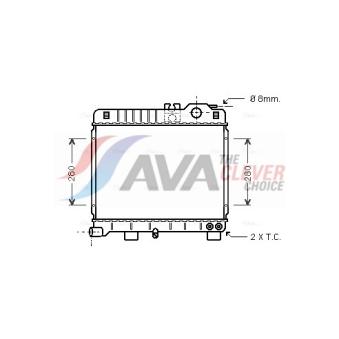Radiateur, refroidissement du moteur AVA QUALITY COOLING BW2151