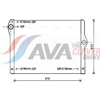 Radiateur, refroidissement du moteur AVA QUALITY COOLING OEM 7612954 Radiateur, refroidissement du moteur AVA QUALITY COOLING OEM 7612954