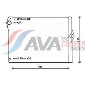Radiateur, refroidissement du moteur AVA QUALITY COOLING OEM 17118615994 Radiateur, refroidissement du moteur AVA QUALITY COOLING OEM 17118615994