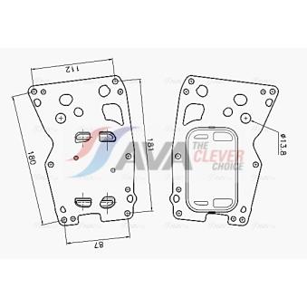 Radiateur d'huile AVA QUALITY COOLING BW3625
