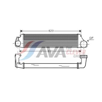 Intercooler, échangeur AVA QUALITY COOLING OEM 7786351 Intercooler, échangeur AVA QUALITY COOLING OEM 7786351