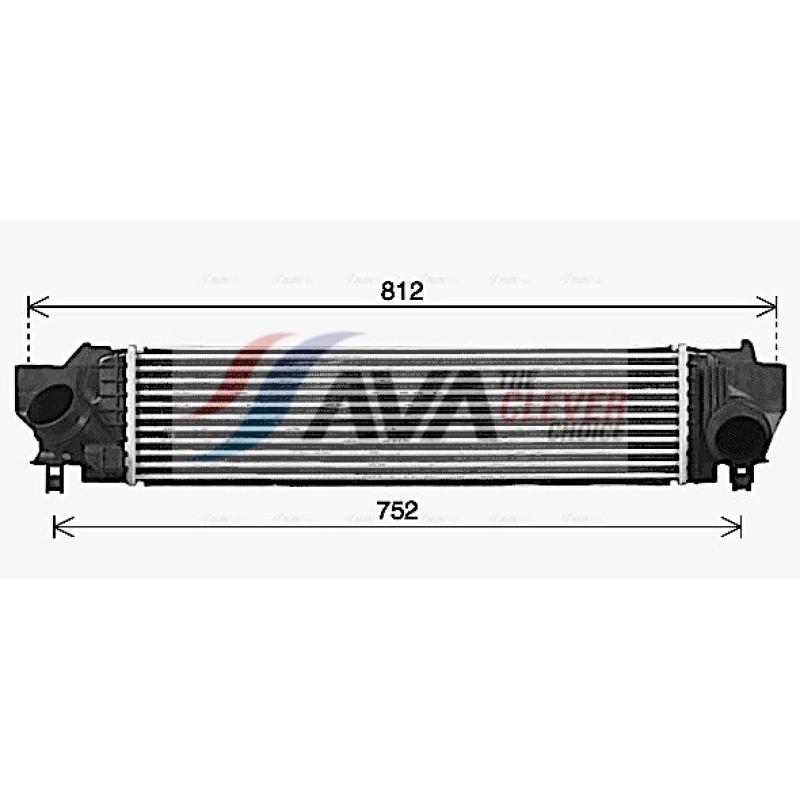 Intercooler, échangeur AVA QUALITY COOLING BW4582 - Visuel 1