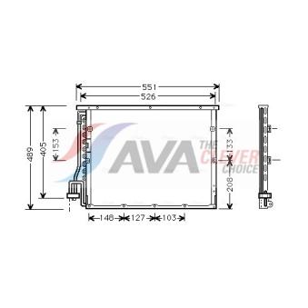 Condenseur, climatisation AVA QUALITY COOLING BW5148